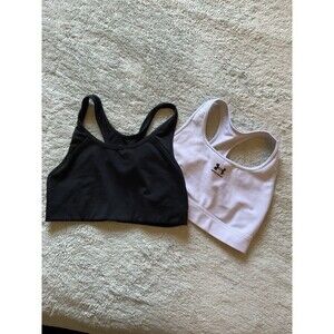 Under Armour Sports Bra Racerback Pullover Wireless Bundle Size S Pink Victoria